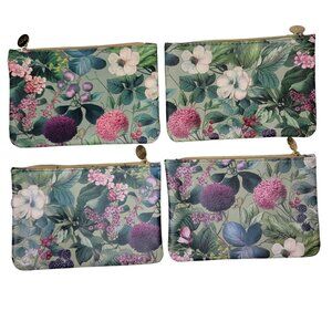 Ipsy cosmetic makeup bags set of 4 floral bags. travel gift orgainzation spring